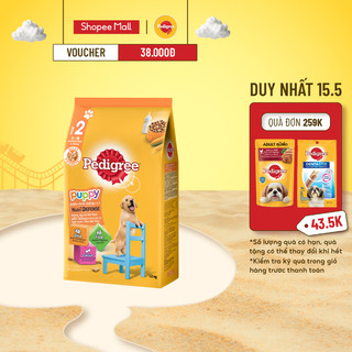 Thức ăn chó con Pedigree vị gà & trứng túi 1.3kg