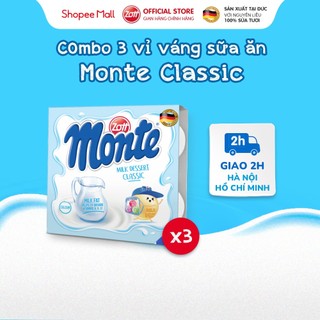  COMBO 3 vỉ Váng sữa Zott Monte Classic nhập Đức (vỉ - 55g x 4 hũ)