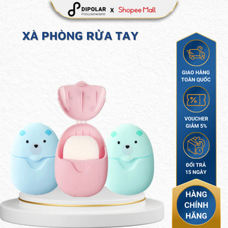 Xà Phòng Giấy Rửa Tay Dùng Một Lần DIPOLAR , Hộp 50 Miếng Hương Thơm Tự Nhiên Nhỏ Gọn Tiện Lợi - DXPG01