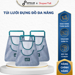 Túi Vải Lưới Xanh Treo Tường Đựng Hành Tỏi DIPOLAR Chống Ẩm Mốc Đa Năng Tái Sử Dụng Tiện Lợi Cho Nhà Bếp - DTL03