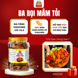 Ba Rọi Mắm Tỏi Hũ 450G Chiên Phồng Giòn Rụm Tách Dầu - Ba Rọi Tóp Mỡ Mắm Tỏi Tổng Kho Ăn Vặt VN