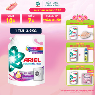 Nước Giặt ARIEL Chuyên Gia Cửa Trên Hoa Oải Hương Túi Size 3.9KG