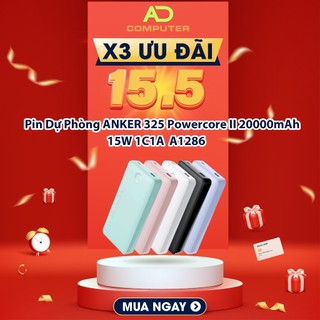 Pin sạc dự phòng từ tính anker 325 powercore ii 20000mah 15w - 2 cổng 1usb-c & 1usb-a - a1286 - pp bởi viettel