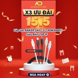 Cáp sạc anker 544 chất liệu tpe bio-base usb-c to usb-c 140w - dài 0.9m/1.8m - a80f1/a80f2 - pp bởi viettel