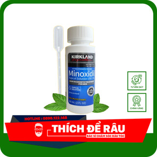 Dung Dịch Minoxidil 5% Dạng Lỏng Mọc Râu Tóc Kirkland Mỹ