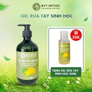 Gel rửa tay sinh học Myy Nature, hương thơm tự nhiên an toàn cho mọi loại da, chai 30ml/200ml/500ml