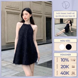 Váy yếm ngắn dáng A thiết kế sang trọng ChicLy Design chất liệu vải ren - YA733