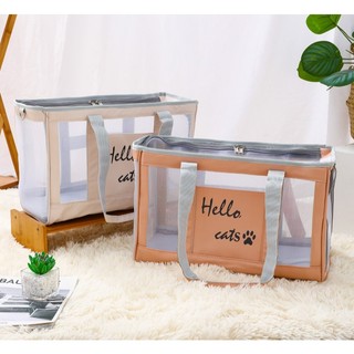 túi vận chuyển trong suốt Hello Cat dành cho chó, mèo, thỏ, bọ