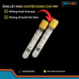 Ống lấy máu PRP không gây tê buốt khi tiêm