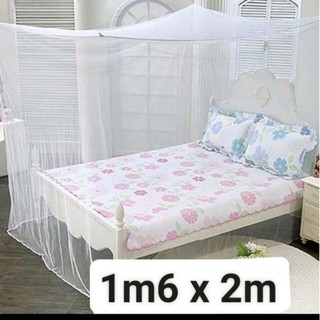 Màn tuyn trắng 1m6 x 2m màu trắng không cửa