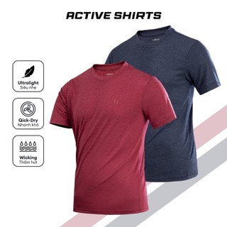 Áo thun nam URBAN co giãn vải cotton mỏng nhẹ nhanh khô dáng basic thấm hút mồ hôi mặc basic phom slimfit NO 1006