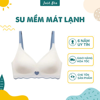 Áo ngực không gọng nữ Just Bra chất liệu su gom ngực, thoáng khí, không lộ viền AB497