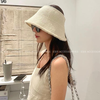 Mũ cói nữ hở đầu cao cấp, nón cói vành rộng phong cách hàn quốc esis