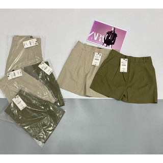 Quần short Bermuda linen nữ