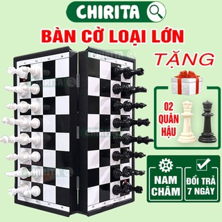 Bộ Cờ Vua Nam Châm LOẠI Lớn/ Mini (Trắng Đen) - Đồ Chơi Giáo Dục - Cờ Vua Quốc Tế Trò Chơi Giải Trí Chirita