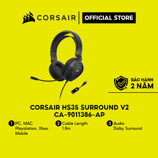 Tai nghe Corsair HS35 Surround v2, Carbon / CA-9011386-AP