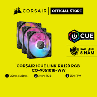 Bộ 3 quạt Corsair iCUE Link RX120 RGB - CO-9051018-WW