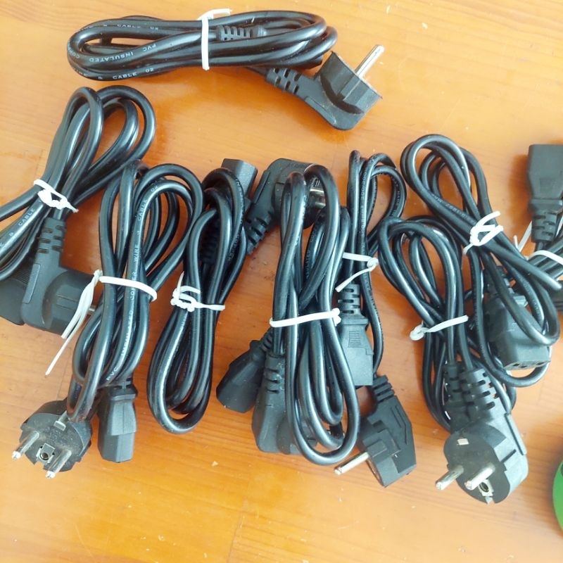 Dây nguồn PC 3 chấu, dây nguồn sạc 3 chấu. Dài 1,2m.