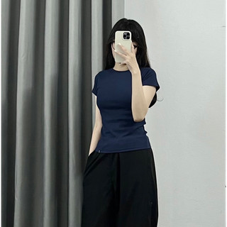 Áo thun babytee BASIC TRƠN ôm body chất tăm cotton La_belle_18