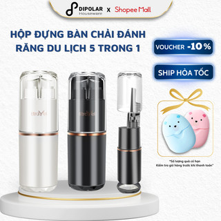 Hộp Đựng Bàn Chải Đánh Răng Du Lịch Có Nắp Đậy Đa Năng DIPOLAR, 5 Trong 1 Tiện Lợi Nhỏ Gọn Khi Đi Công Tác - DHD01