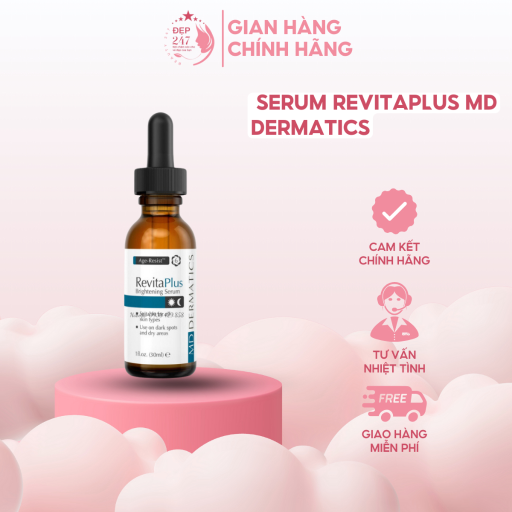 [CHÍNH HÃNG] Serum Revitaplus MD Dermatics mờ nám trắng da 30ml