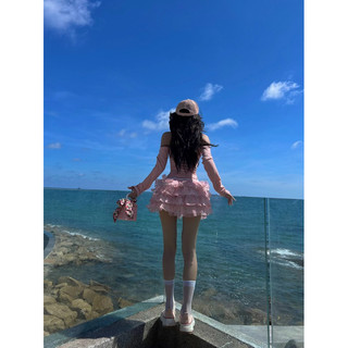 ruby skirt 2~ chân váy hoa màu hồng
