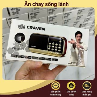 Loa nghe pháp, tụng kinh Craven 2 pin, nghe pháp/thẻ nhớ/đài FM