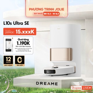 Robot lau sàn hút bụi tự làm sạch thông minh Dreame L10s Ultra SE - Bản quốc tế