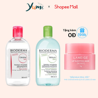 Nước Tẩy Trang Bioderma Sensibio H2O Chính Hãng Cho Da Dầu Mụn Da Nhạy Cảm 500ml