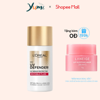 Kem chống nắng x20 thoáng da mỏng nhẹ L'Oreal Paris UV Defender Serum 50ml
