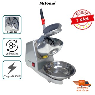 Máy xay đá tuyết 8 lưỡi, 2 nắp Mitomo MBD - 500 MAX - Hàng chính hãng