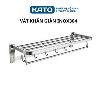 Vắt khăn giàn máng khăn nhà tắm gắn tường inox sus 304 đa năng cao cấp VK9016