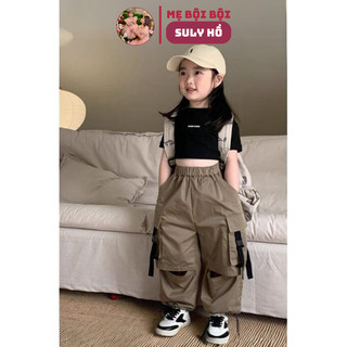 8 đến 40kg.Set hiphop ao cotton +quân kaki vải dù túi hộp .quần áo bé gái.quần áo học nhảy cho bé gái.hình thật trải sàn