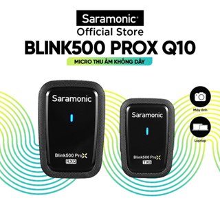  Micro Thu Âm Không Dây Saramonic Blink500 ProX Q10 - Cho Máy Ảnh Điện Thoại có đầu jack 3.5mm- Bảo Hành 24 Tháng 