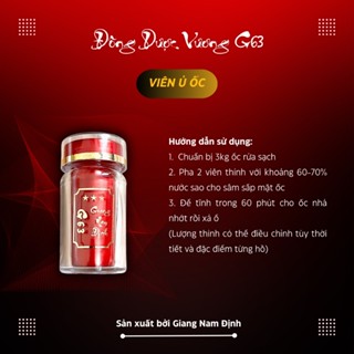 Ngâm Ốc G63 Giang Nam Định - Thuốc bắc câu trắm đen G63