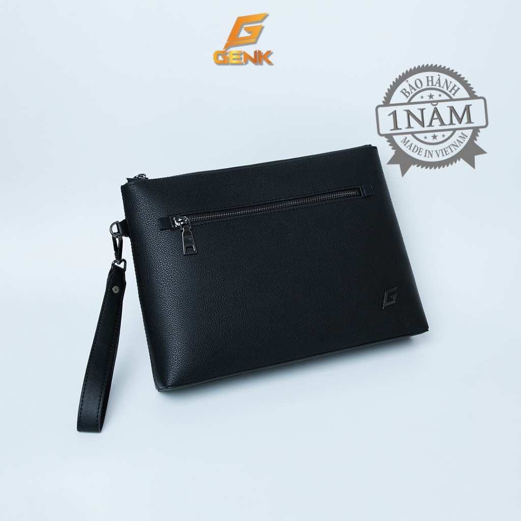 Ví Da Bò Nam Cầm Tay - CLutch Nam Thương Hiệu Genk - GBD06