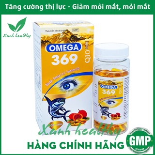 Omega 369 Q10 Gold Viên dầu cá  giúp Bổ não, sáng mắt, khỏe mạnh tim mạch, tăng cường trí nhớ
