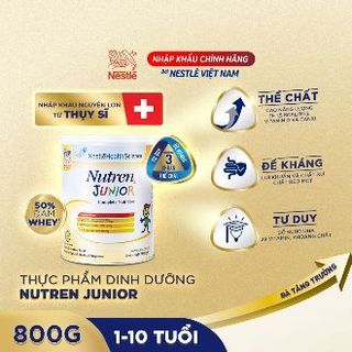[CHÍNH HÃNG] sữa Nutren junior 800g nhập khẩu Thụy Sỹ ( Date 2025)