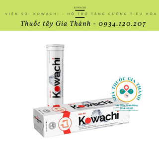 Viên Sủi Kowachi - Hỗ trợ tăng cường tiêu hóa, giảm đau bụng, rối loạn tiêu hóa - Tuýp 20 viên - Nhật Bản