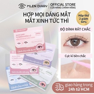 Mlen Diary Miếng dán kích mí tàng hình tự nhiên phù hợp cho mọi dáng mắt, nhiều lựa chọn dễ dùng cho người mới bắt đầu