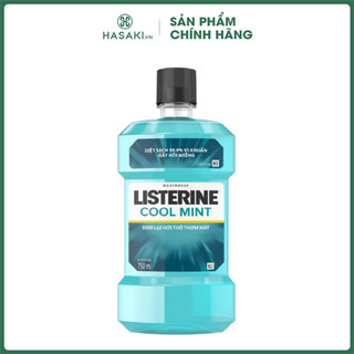 Nước Súc Miệng Listerine Hơi Thở Thơm Mát Cool Mint Zero Alcohol Mouthwash Hasaki Sản Phẩm Chính Hãng
