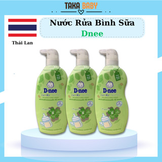 Nước rửa bình sữa dnee white tea organic thái lan chai vòi 600ml