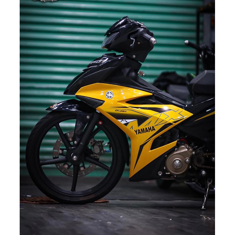 tem rời ex 150 đen vàng mẫu mx king, tem mx king 150 đen vàng