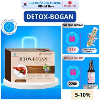 Detox- Bogan Cà Gai Leo Sen Lá Giải Độc Gan, Giảm Viêm Gan Cấp Và Mãn Tính 12 Viên * 5 Vỉ