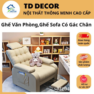 Ghế Sofa Đơn, Ghế Làm Nail, Làm Mi Có Bánh Xe, Ghế Ngả Lưng Nhiều Cấp Độ, Ghế Thư Giãn M204