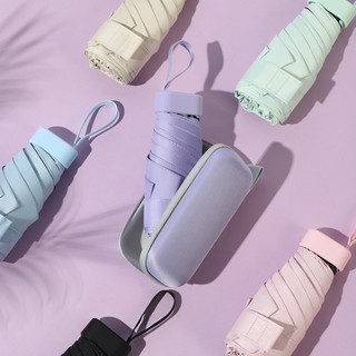 Ô dù mini gấp gọn kèm hộp mini tiện lợi