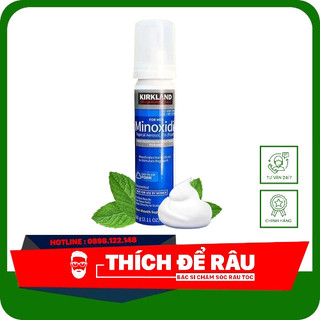 Minoxidil 5% Dạng Bọt Mọc Râu Tóc Kirkland Mỹ