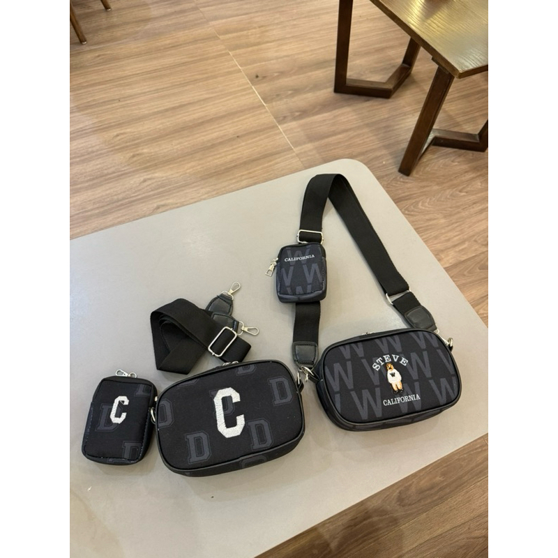 SET 2 TÚI GẤU, Túi C chất vải canvas