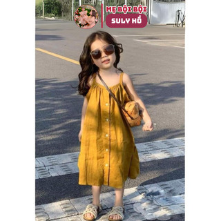 8 đến 32kg.vay hè cho bé gái.váy xinh cho bé.váy 2 dây cho bé 10 đến 32kgki.hình thật trải sàn ạ
