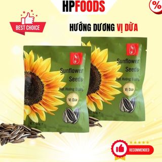 Hạt hướng dương vị dừa túi 55g-đồ ăn vặt hạt hướng dương sấy giòn vị dừa thơm ngon